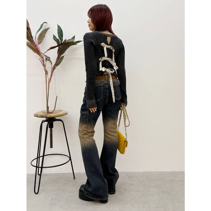 バックリボンニットトップス | EVRIS | 詳細画像33 