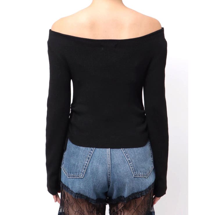 サイドドロストオフショルニットトップス | EVRIS | 詳細画像27 