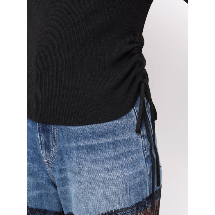 サイドドロストオフショルニットトップス | EVRIS | 詳細画像30 