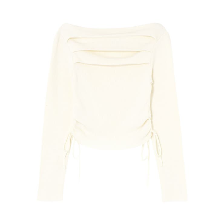 サイドドロストオフショルニットトップス | EVRIS | 詳細画像35 