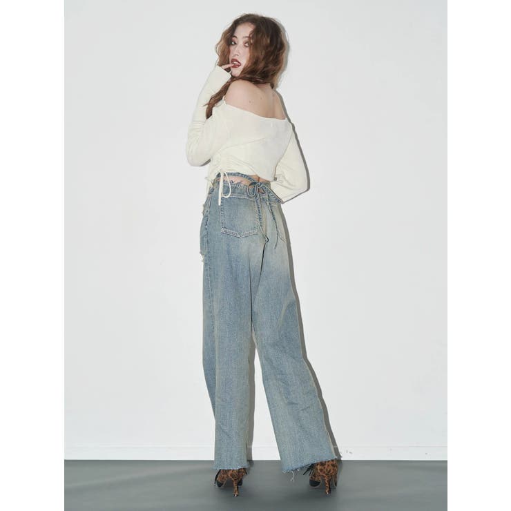 サイドドロストオフショルニットトップス | EVRIS | 詳細画像8 