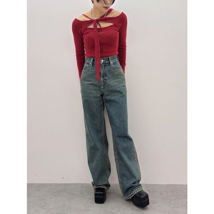 カットアウトニットトップス | EVRIS | 詳細画像16 