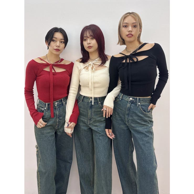 カットアウトニットトップス | EVRIS | 詳細画像25 