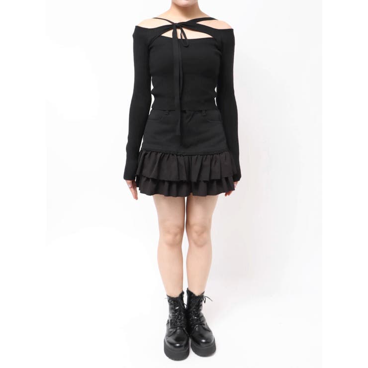 カットアウトニットトップス | EVRIS | 詳細画像46 