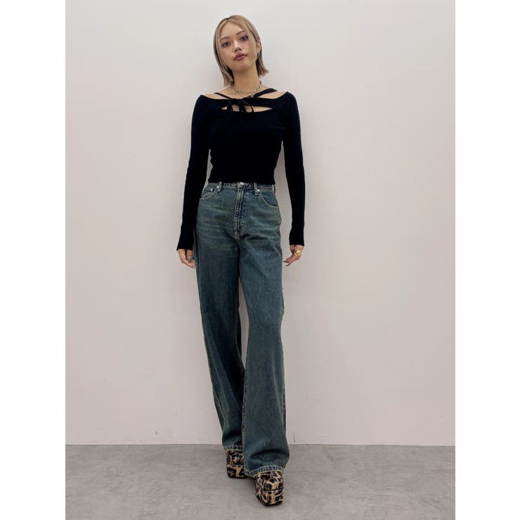 カットアウトニットトップス | EVRIS | 詳細画像5 