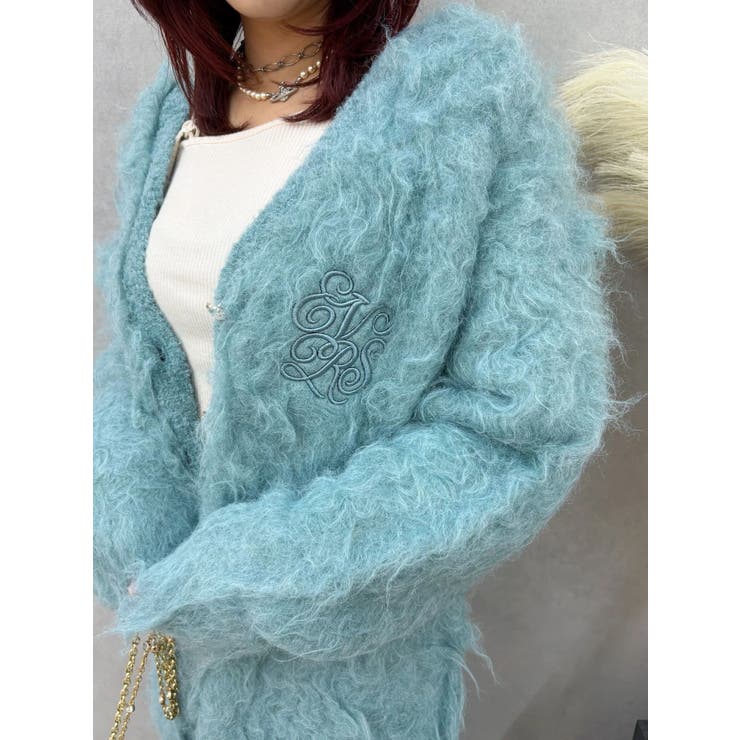 ビジューシャギーニットカーディガン | EVRIS | 詳細画像14 