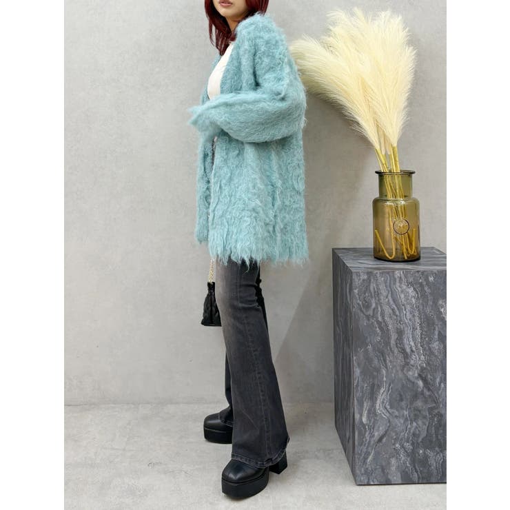 ビジューシャギーニットカーディガン | EVRIS | 詳細画像17 