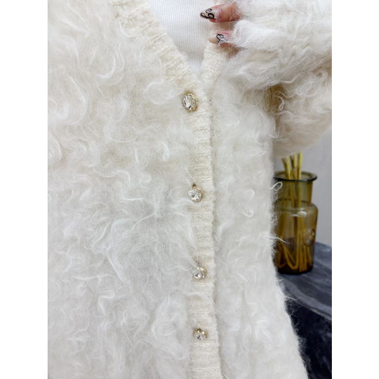 ビジューシャギーニットカーディガン | EVRIS | 詳細画像30 