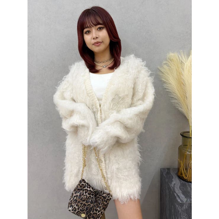 ビジューシャギーニットカーディガン | EVRIS | 詳細画像32 