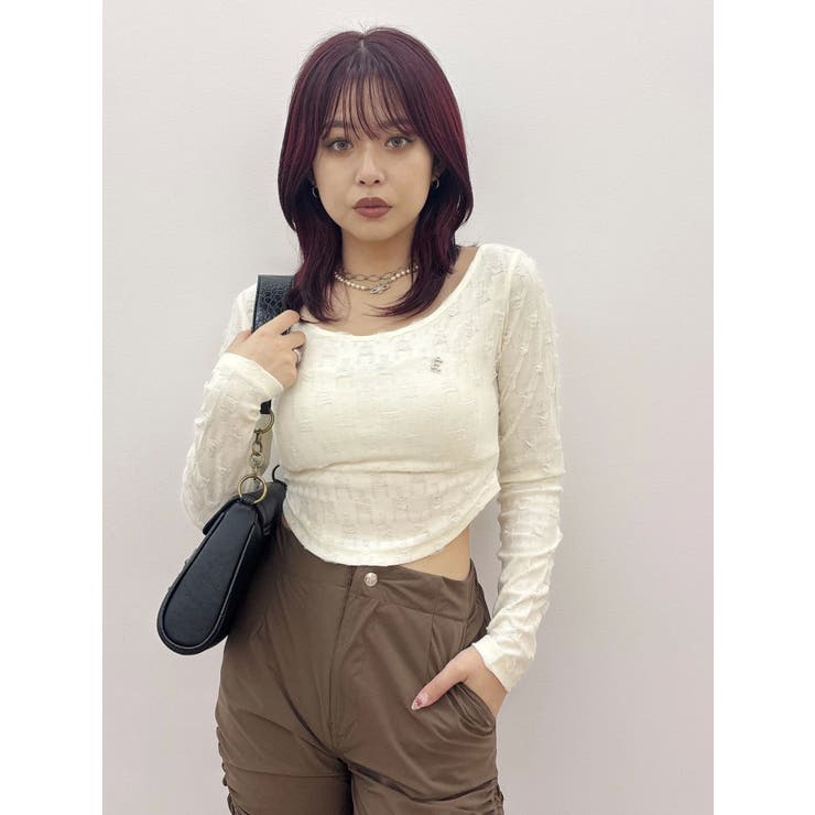 ダメージカットクロップドロンＴ | EVRIS | 詳細画像19 