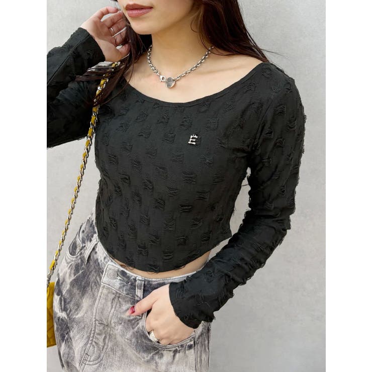 ダメージカットクロップドロンＴ | EVRIS | 詳細画像23 