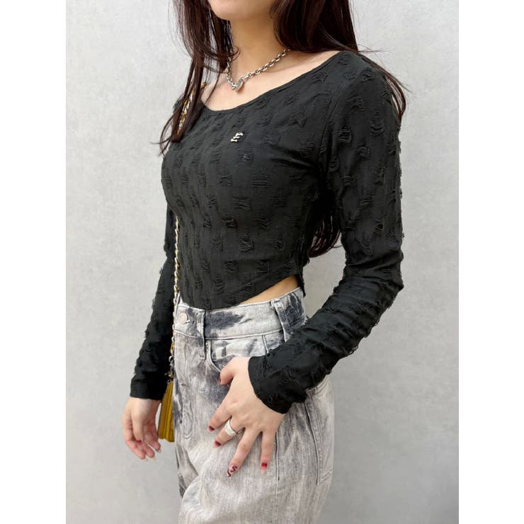 ダメージカットクロップドロンＴ | EVRIS | 詳細画像27 