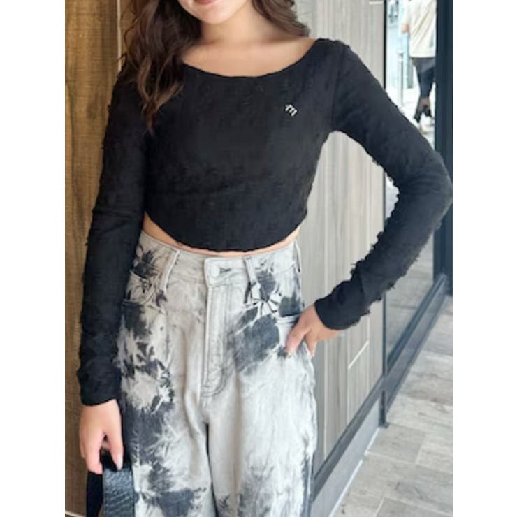 ダメージカットクロップドロンＴ | EVRIS | 詳細画像3 