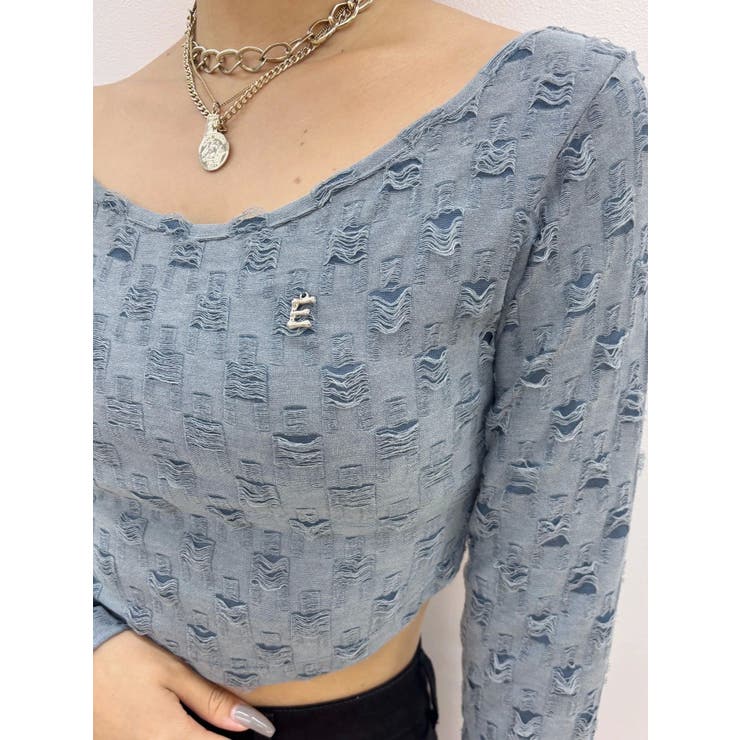 ダメージカットクロップドロンＴ | EVRIS | 詳細画像30 