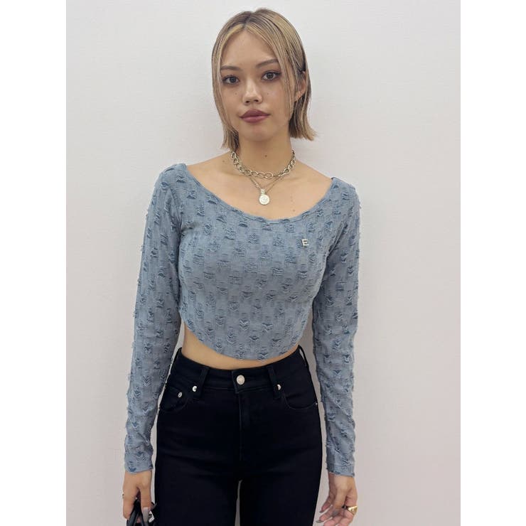 ダメージカットクロップドロンＴ | EVRIS | 詳細画像31 