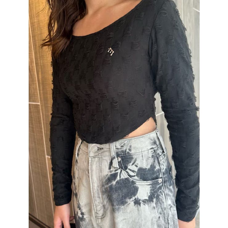 ダメージカットクロップドロンＴ | EVRIS | 詳細画像4 