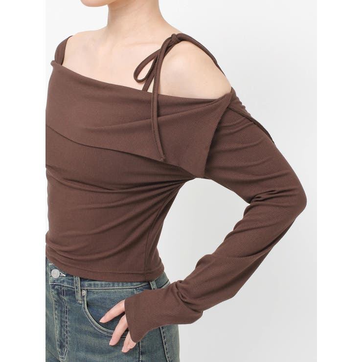 リブオフショルトップス | EVRIS | 詳細画像40 