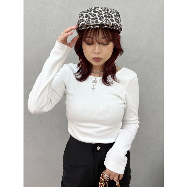 【WEB限定】バックオープンリブトップス | EVRIS | 詳細画像13 