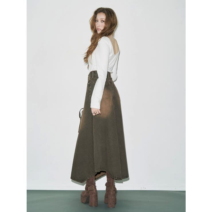 【WEB限定】バックオープンリブトップス | EVRIS | 詳細画像7 