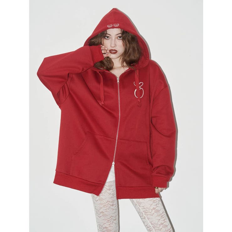 【裏起毛】era bloom グラフィックジップパーカー | EVRIS | 詳細画像10 