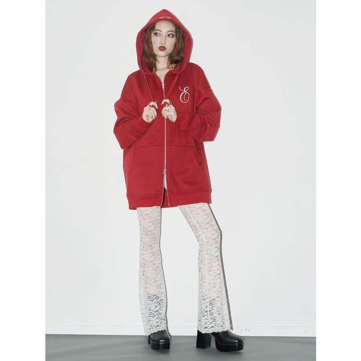 【裏起毛】era bloom グラフィックジップパーカー | EVRIS | 詳細画像11 