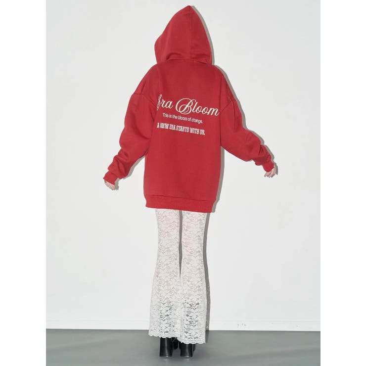 【裏起毛】era bloom グラフィックジップパーカー | EVRIS | 詳細画像13 