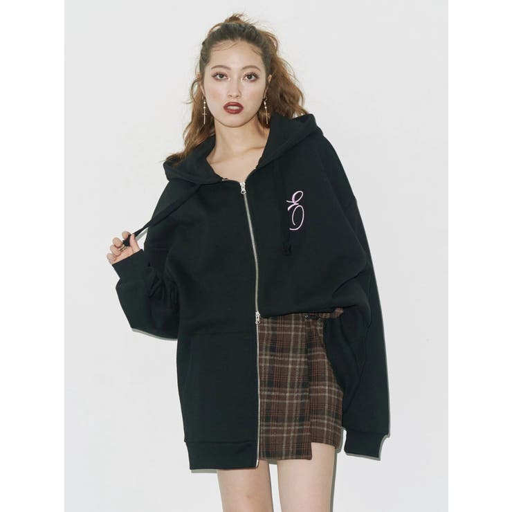 【裏起毛】era bloom グラフィックジップパーカー | EVRIS | 詳細画像15 