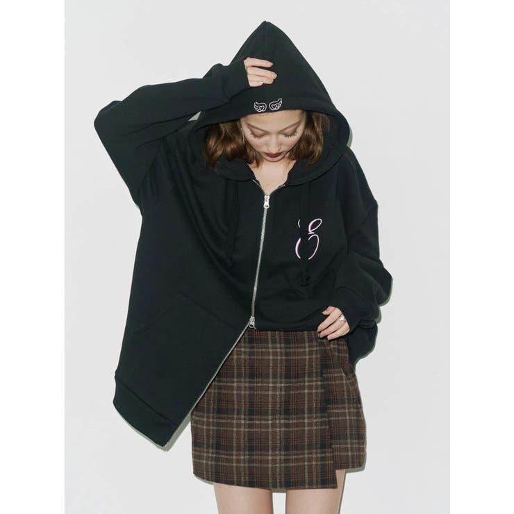 【裏起毛】era bloom グラフィックジップパーカー | EVRIS | 詳細画像16 