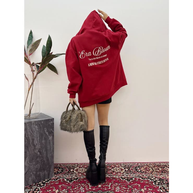 【裏起毛】era bloom グラフィックジップパーカー | EVRIS | 詳細画像33 