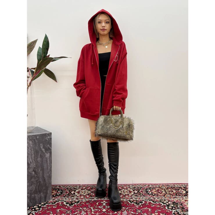 【裏起毛】era bloom グラフィックジップパーカー | EVRIS | 詳細画像36 