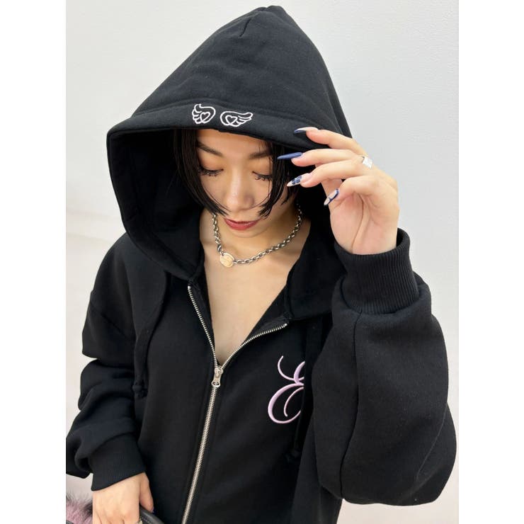 【裏起毛】era bloom グラフィックジップパーカー | EVRIS | 詳細画像42 