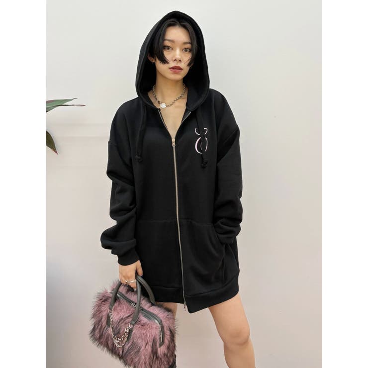 【裏起毛】era bloom グラフィックジップパーカー | EVRIS | 詳細画像45 