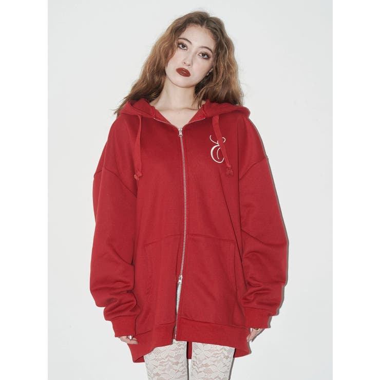 【裏起毛】era bloom グラフィックジップパーカー | EVRIS | 詳細画像7 