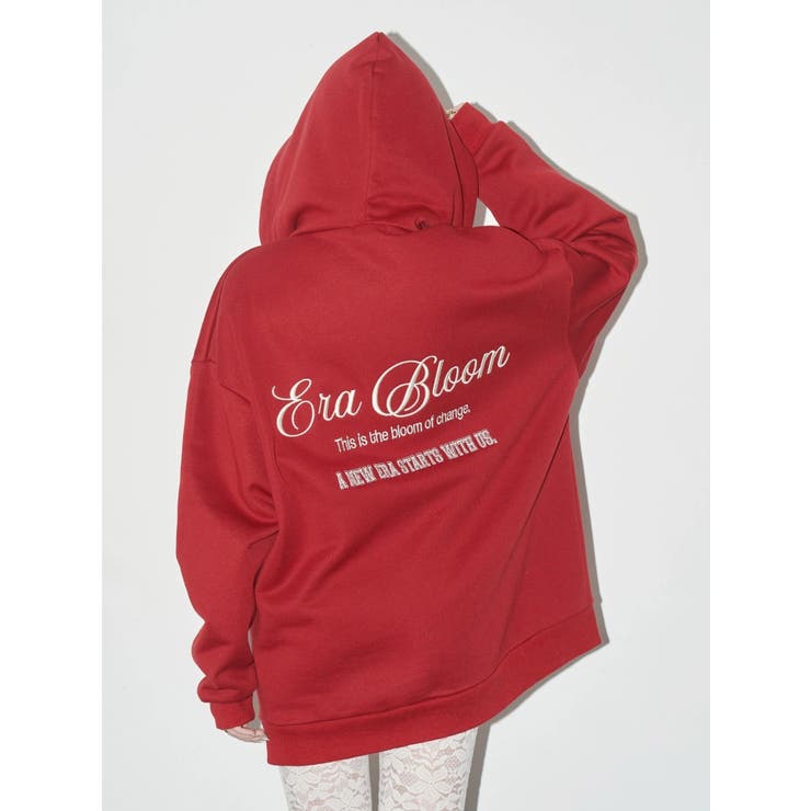 【裏起毛】era bloom グラフィックジップパーカー | EVRIS | 詳細画像9 