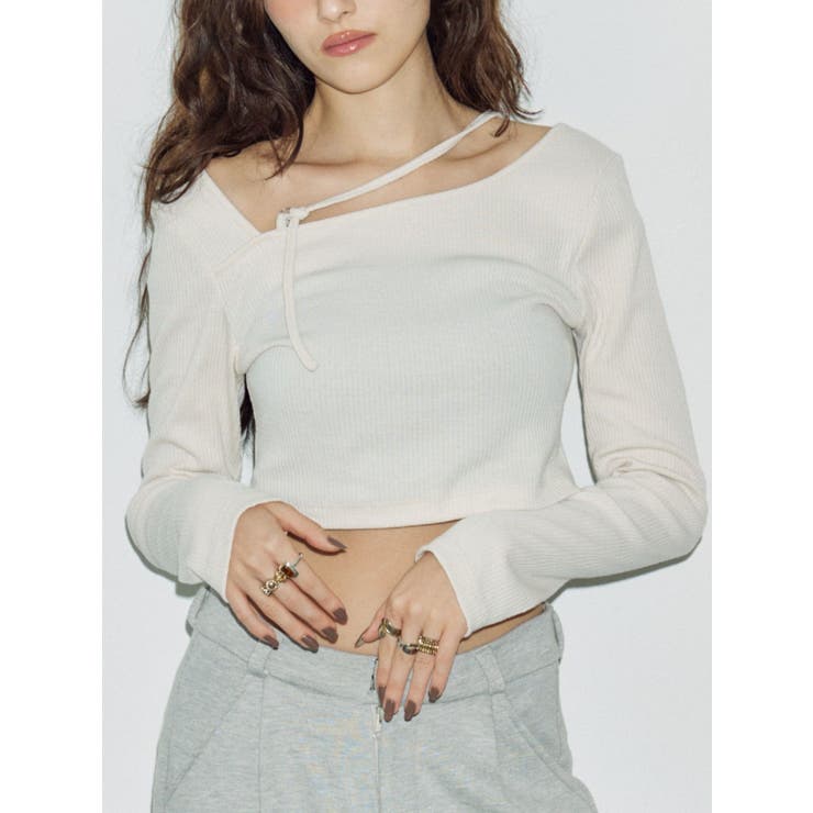 ストラップリブカットトップス | EVRIS | 詳細画像1 