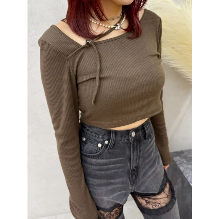 ストラップリブカットトップス | EVRIS | 詳細画像17 