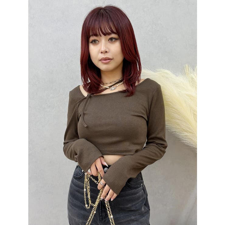 ストラップリブカットトップス | EVRIS | 詳細画像18 