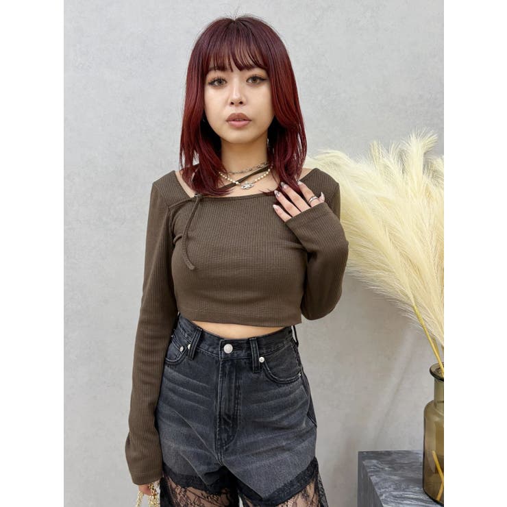 ストラップリブカットトップス | EVRIS | 詳細画像19 