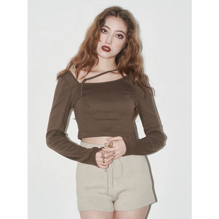 ストラップリブカットトップス | EVRIS | 詳細画像2 