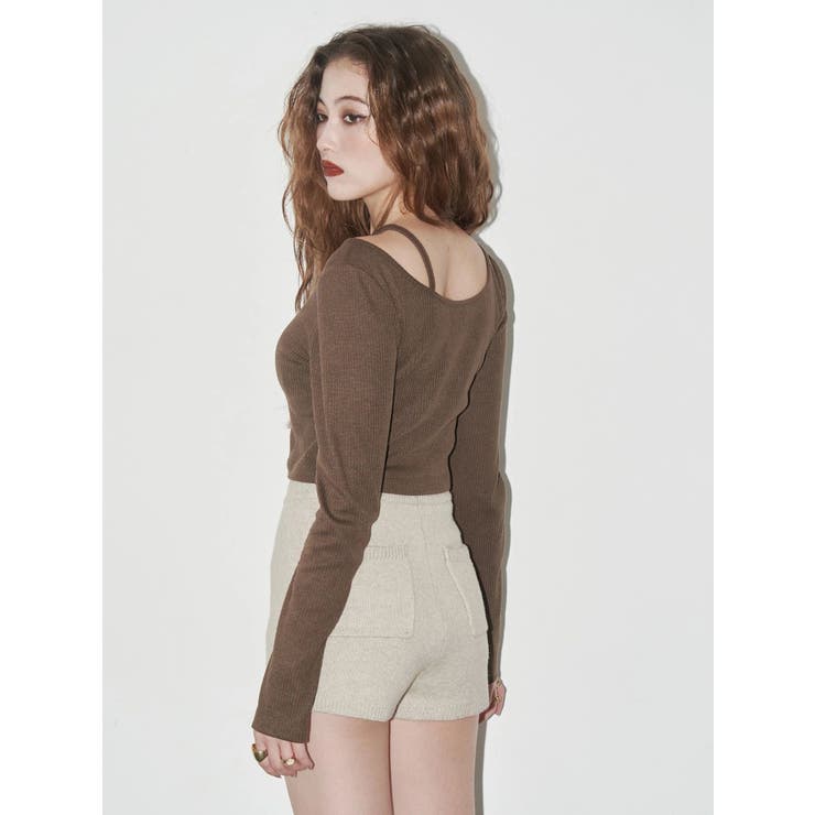 ストラップリブカットトップス | EVRIS | 詳細画像3 