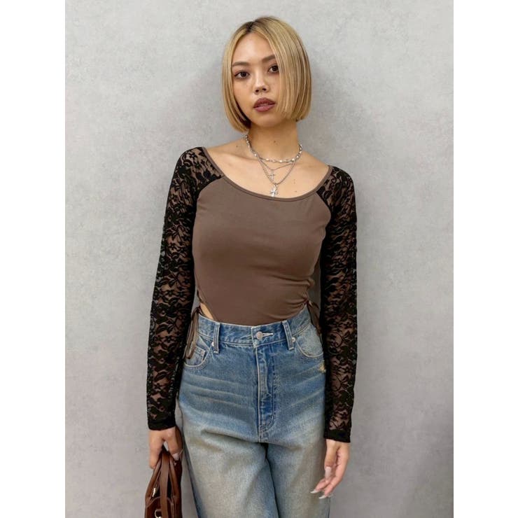 サイドレースアップデザイントップス | EVRIS | 詳細画像13 