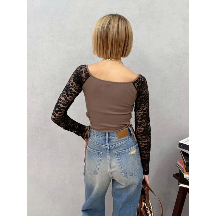 サイドレースアップデザイントップス | EVRIS | 詳細画像15 