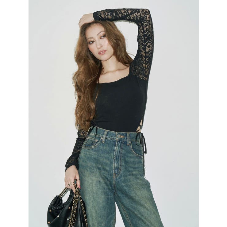 サイドレースアップデザイントップス | EVRIS | 詳細画像24 