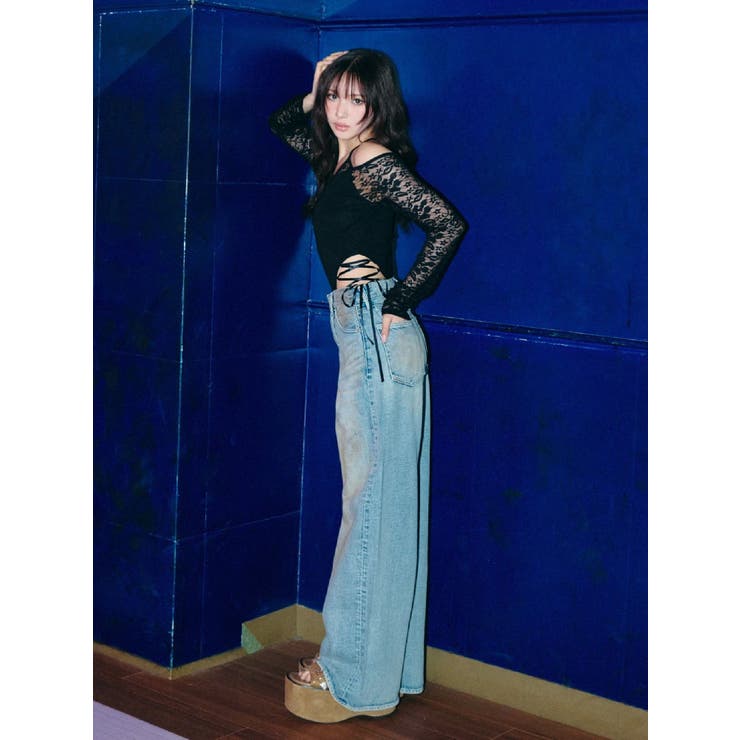 サイドレースアップデザイントップス | EVRIS | 詳細画像39 