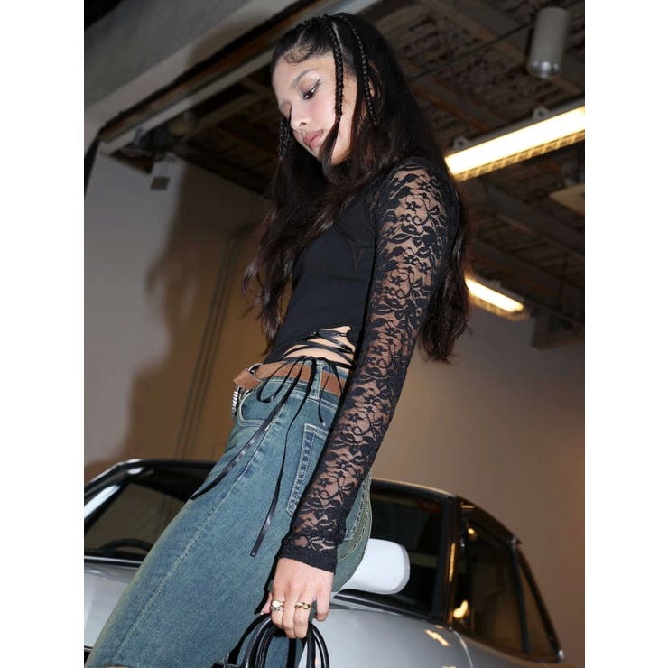 サイドレースアップデザイントップス | EVRIS | 詳細画像43 