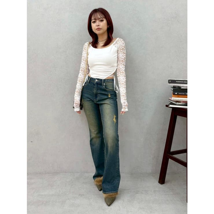 サイドレースアップデザイントップス | EVRIS | 詳細画像9 