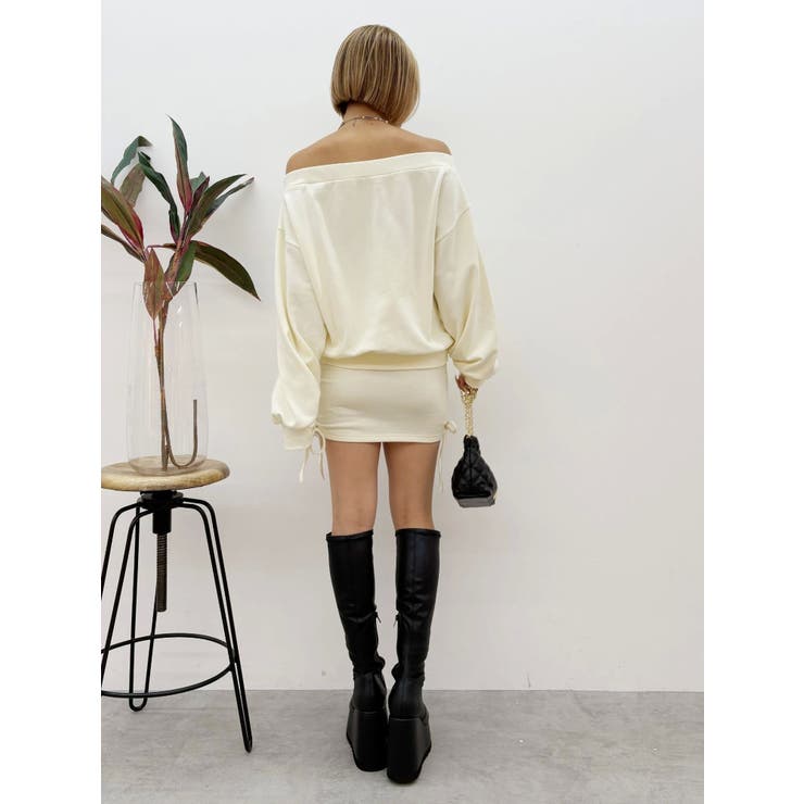 ジップアップオフショルトップス【セットアップ着用可能】 | EVRIS | 詳細画像27 