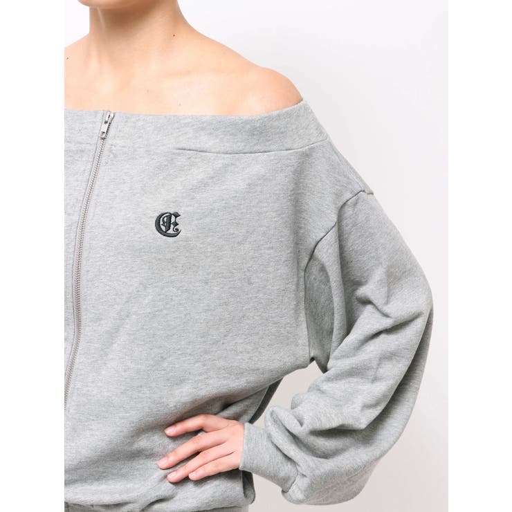 ジップアップオフショルトップス【セットアップ着用可能】 | EVRIS | 詳細画像43 