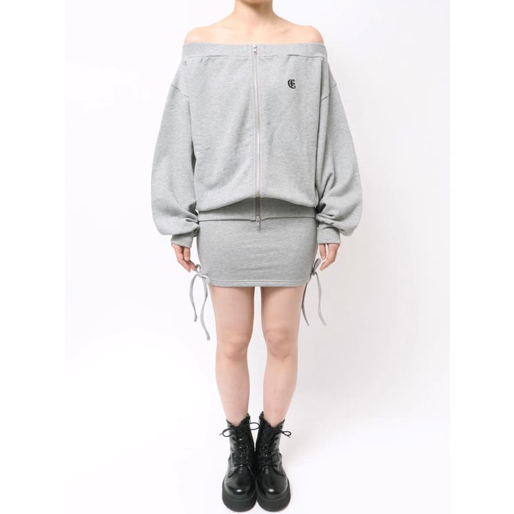 ジップアップオフショルトップス【セットアップ着用可能】 | EVRIS | 詳細画像46 