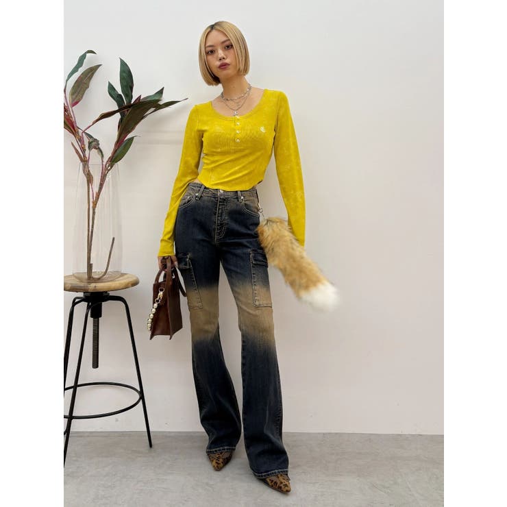 ワンポイントヘンリーネックトップス | EVRIS | 詳細画像10 